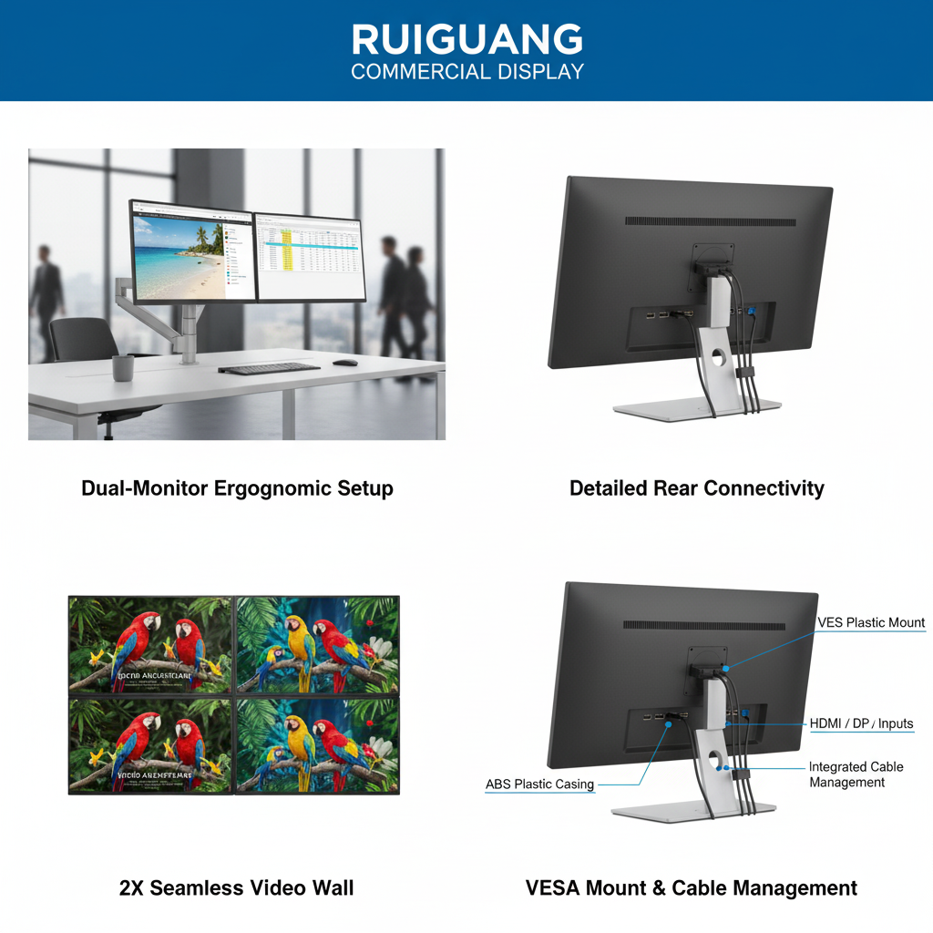 Ruiguang 21.5-inch Commercial Grade IPS LCD Monitor