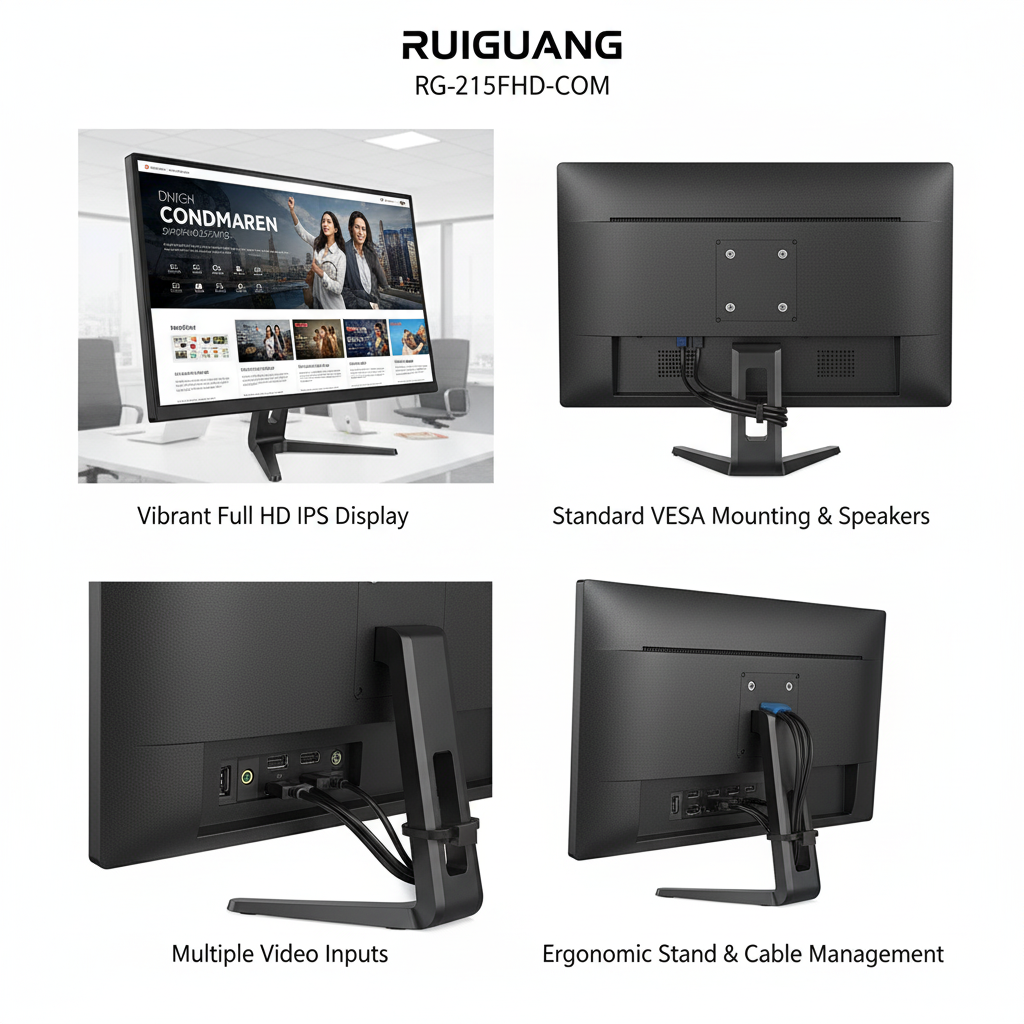 Ruiguang 21.5-inch Commercial Grade IPS LCD Monitor