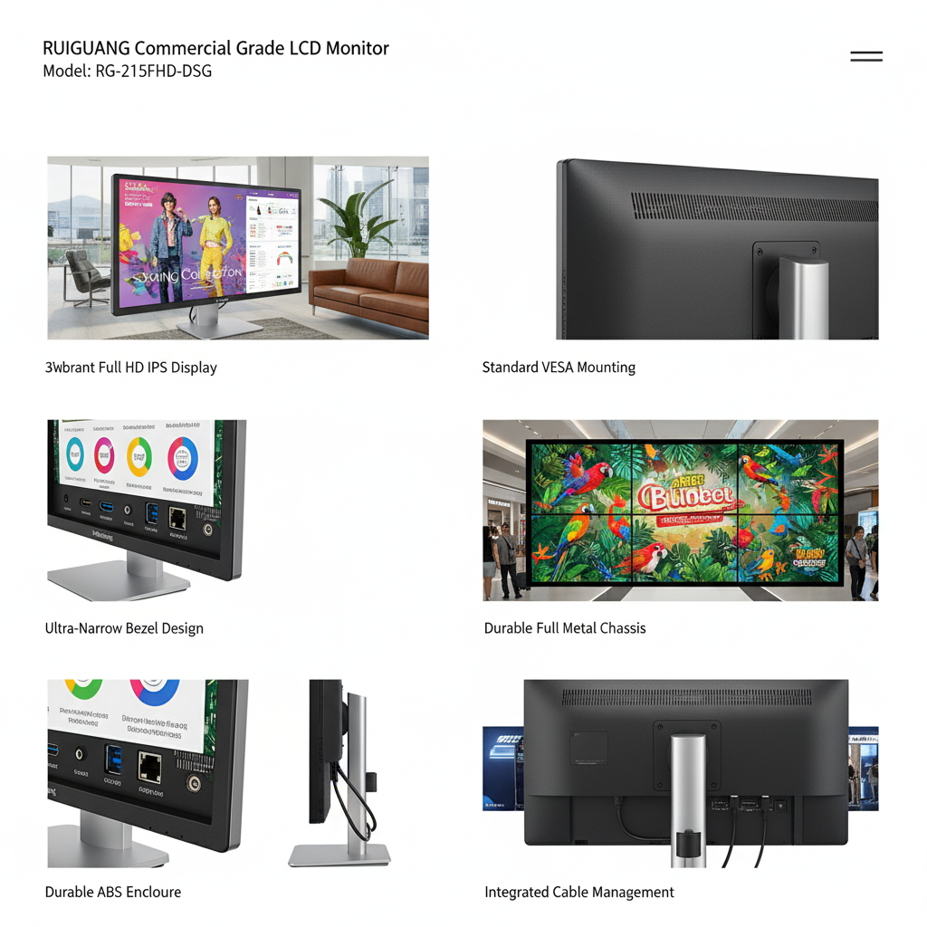 Ruiguang 21.5-inch Commercial Grade IPS LCD Monitor